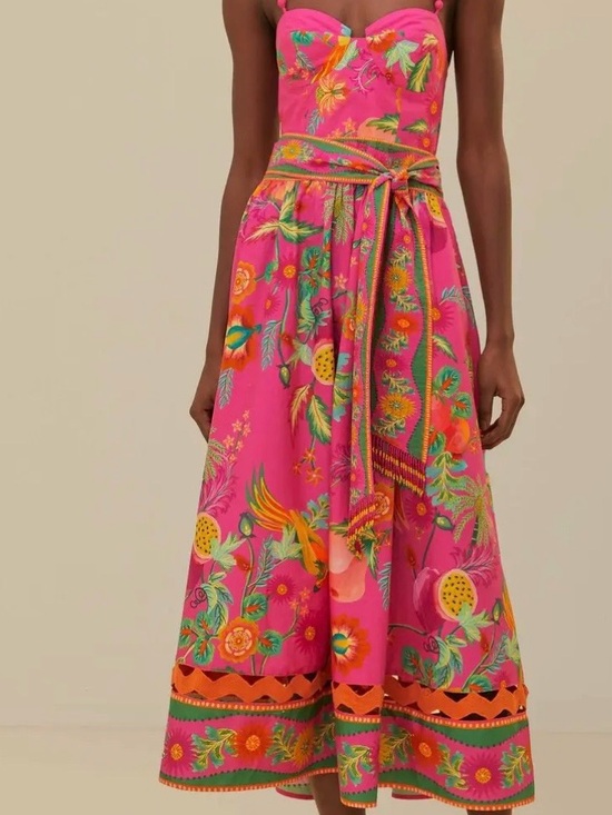 FARM Rio Dresses & Skirts - Farm Rio fruit Garden Midi Dress Size M